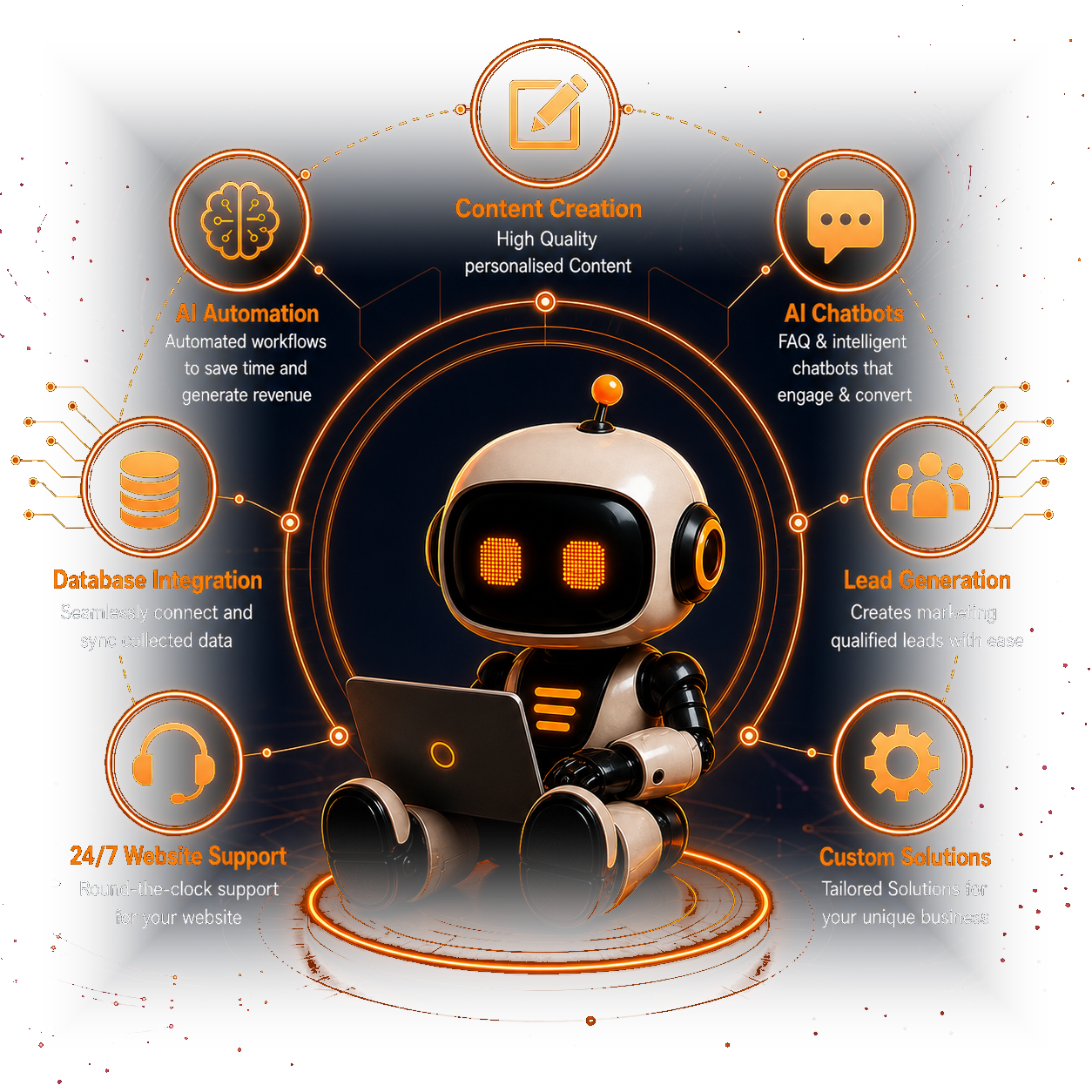 Axiom AI robot services graphic